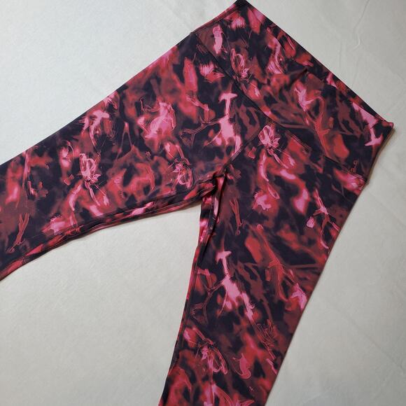 Lululemon Women's Size 12 Align High-Rise Crop Pink Blossom Multi W6BOXS - Picture 1 of 8